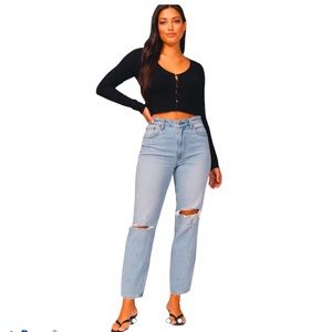 NWT Curve Love High Rise Mom Jeans